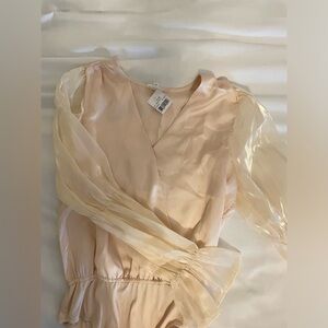 Boutique puff sleeve bodysuit